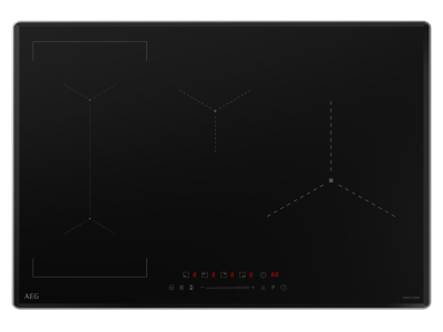 30" AEG 4 Zone Induction Cooktop in Black Ceramic - IKE8401BT