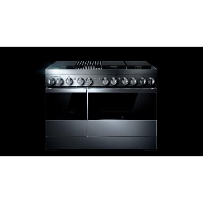 48" Jenn-Air Noir Dual-Fuel Professional Range With Gas Grill - JDRP648HM