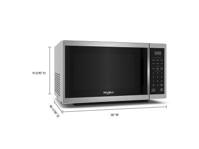 19" Whirlpool 0.9 cu. ft. Stainless Steel Countertop Microwave With Steam Clean  - WMCS3019RS