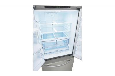 30" LG 21.8 Cu. Ft. French Door Standard-Depth Refrigerator with Ice Maker in Stainless Steel - LFCS22520S