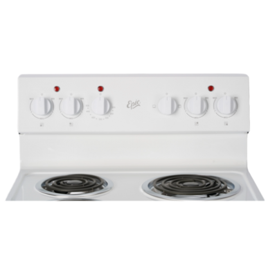 24" Epic  Freestanding  White Electric Coil Range - EER239W-2