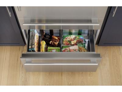 36" Thermador Freedom Built-in Two Door Bottom Freezer Masterpiece Stainless Steel - T36BB110SS